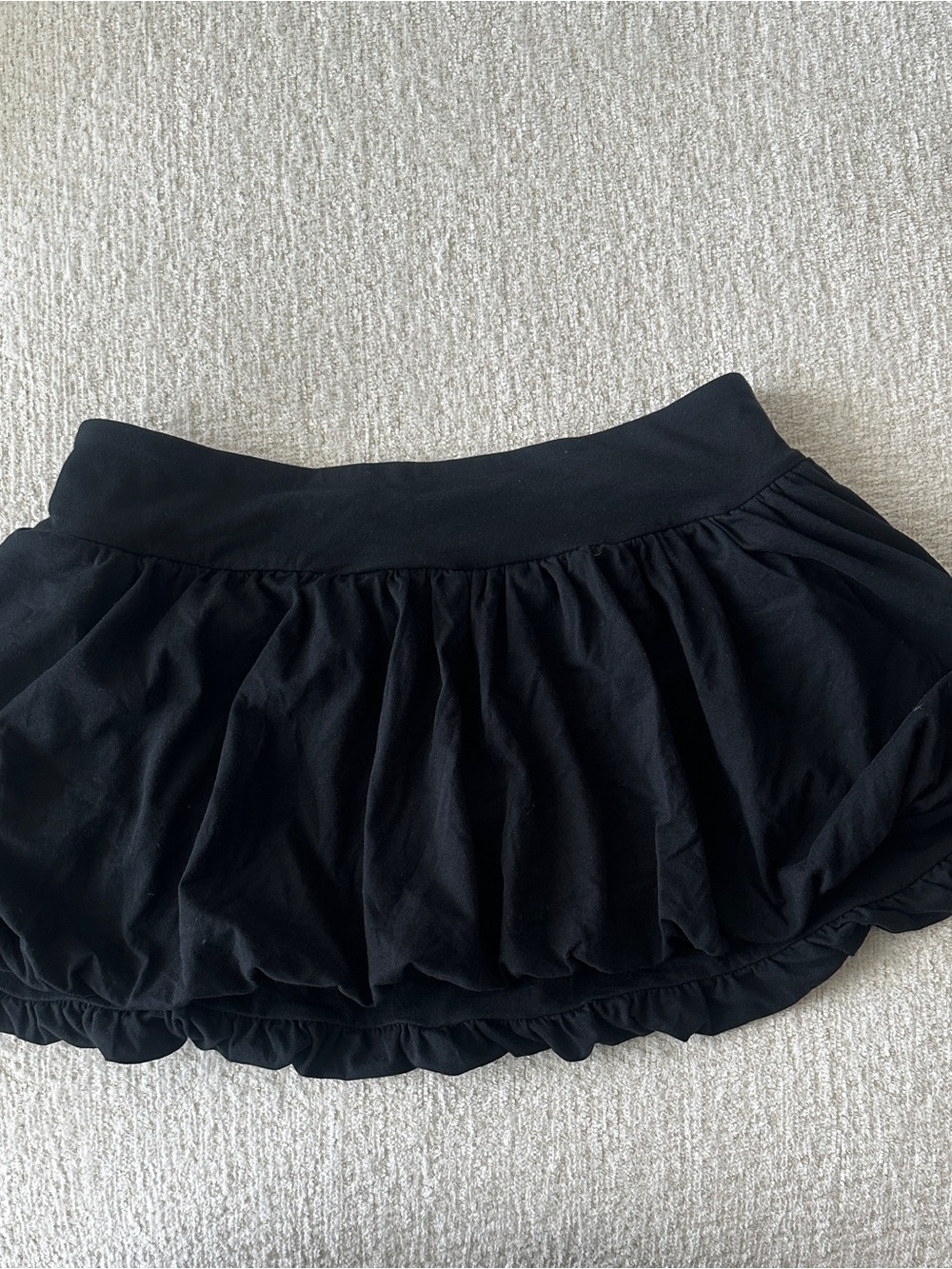 wild fable Black Bubble-Hem Skater Skirt